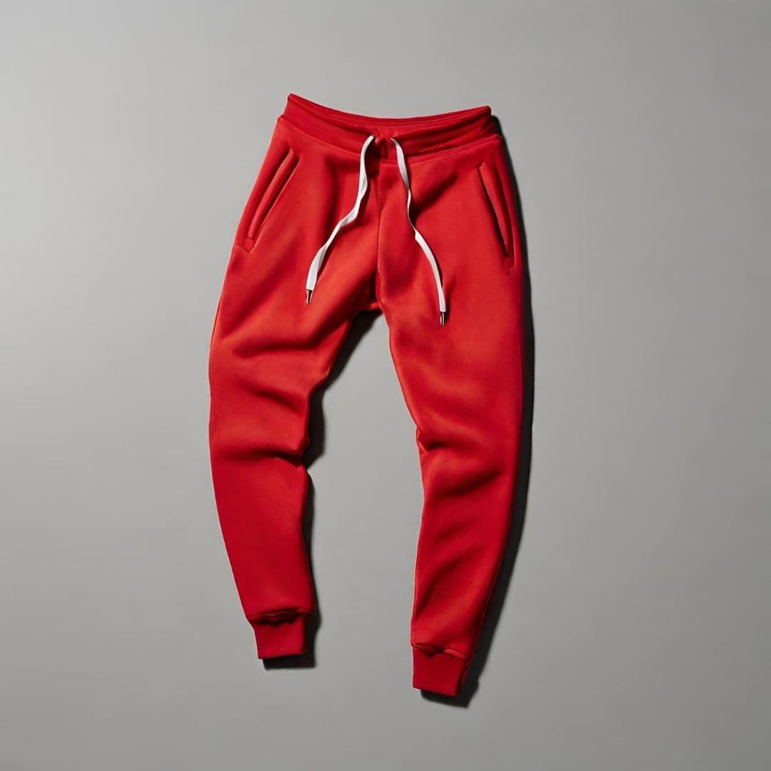 Classic Red Jogger Sweatpants - Image 1