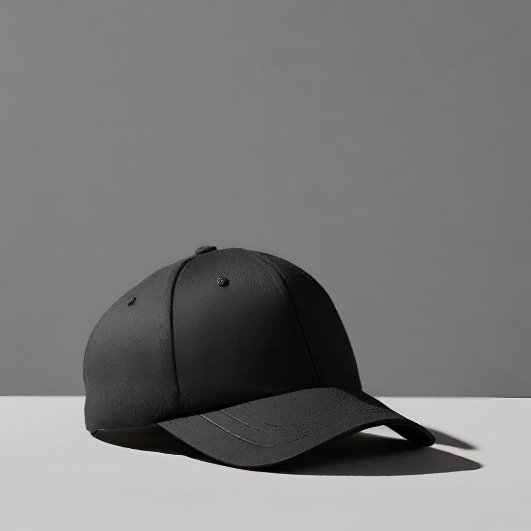 Classic Black Baseball Cap - Image 1