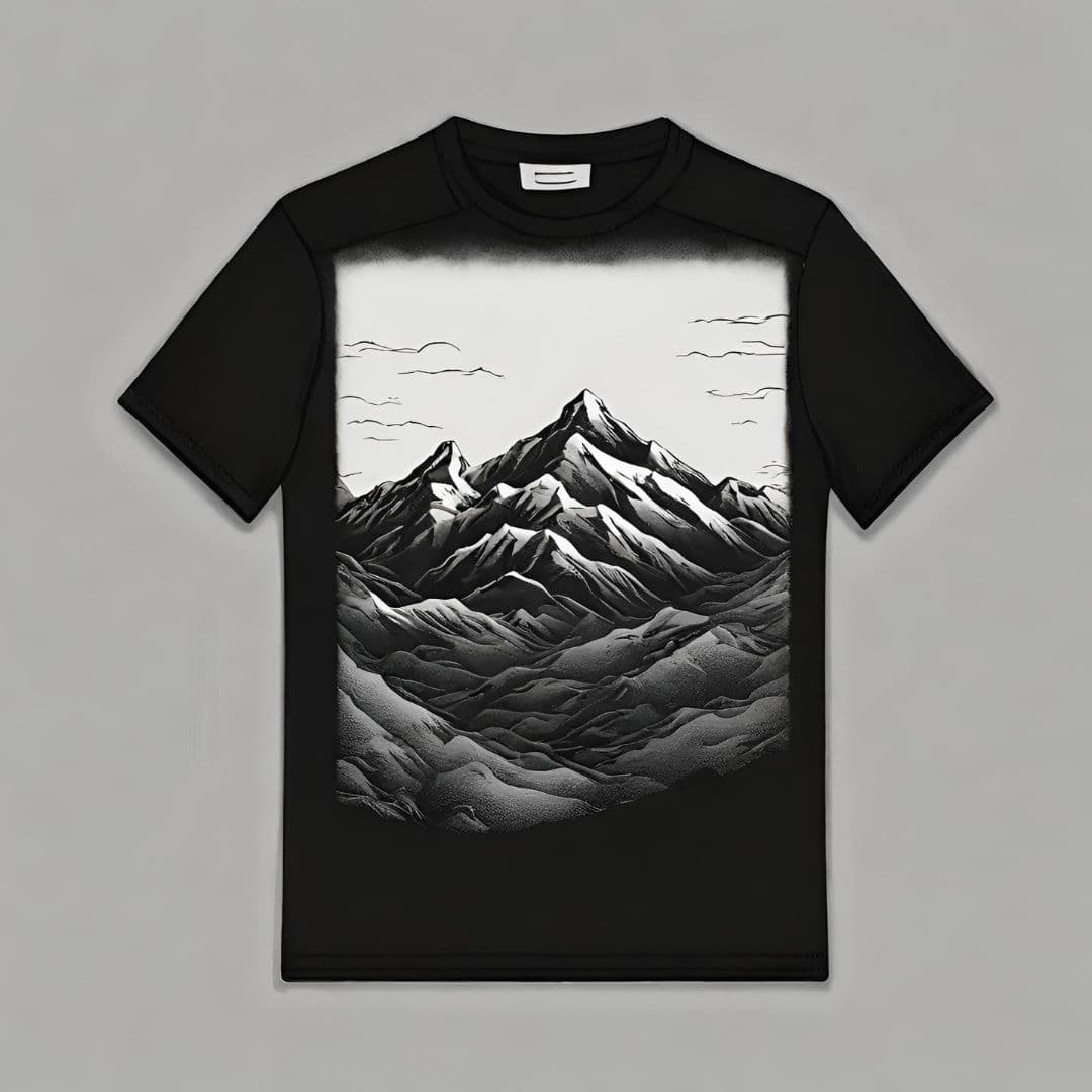 Majestic Mountain Graphic T-Shirt - Image 1