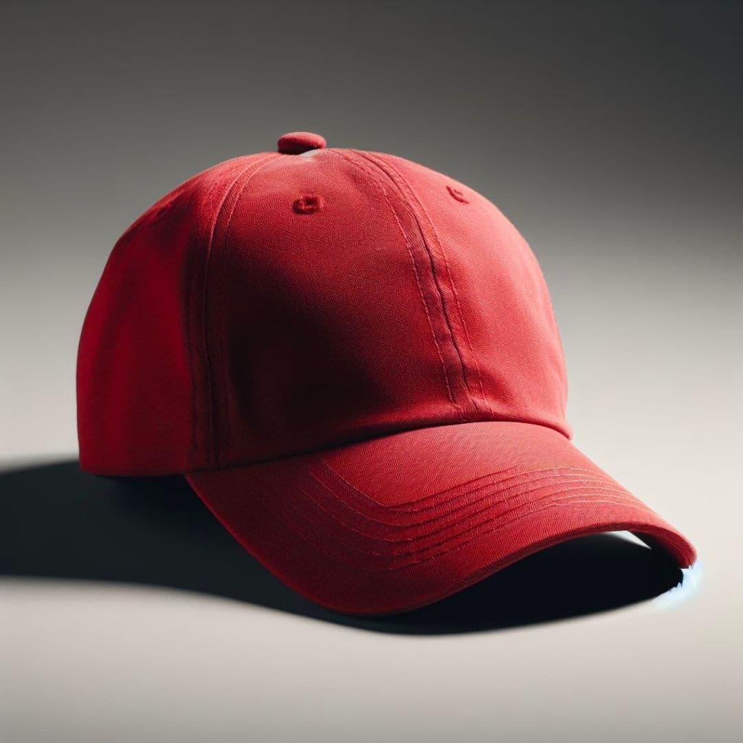 Classic Red Baseball Cap - Image 1