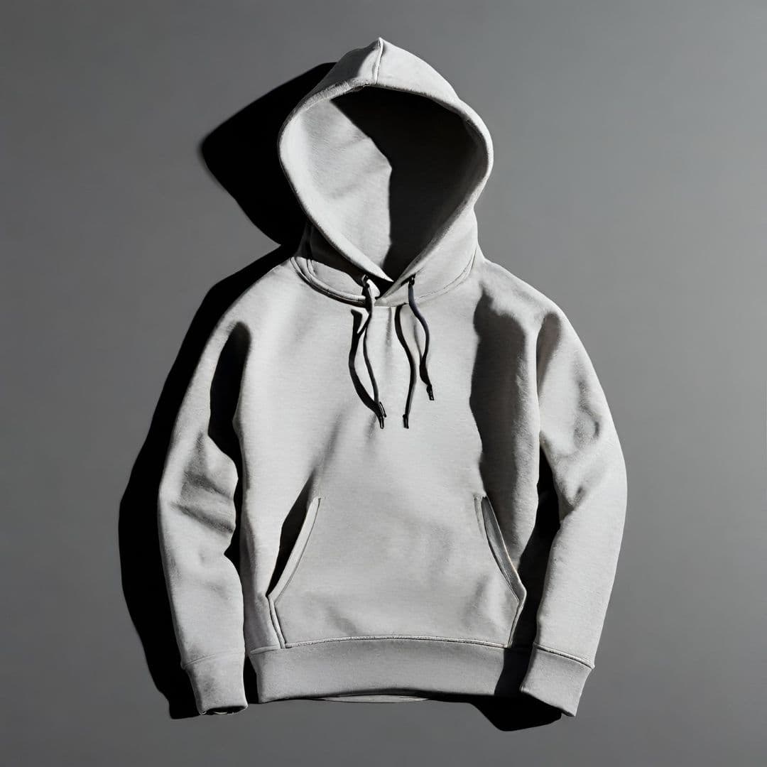 Classic Heather Gray Hoodie - Image 1